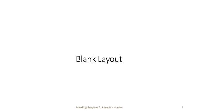 Blank presentation slide layout