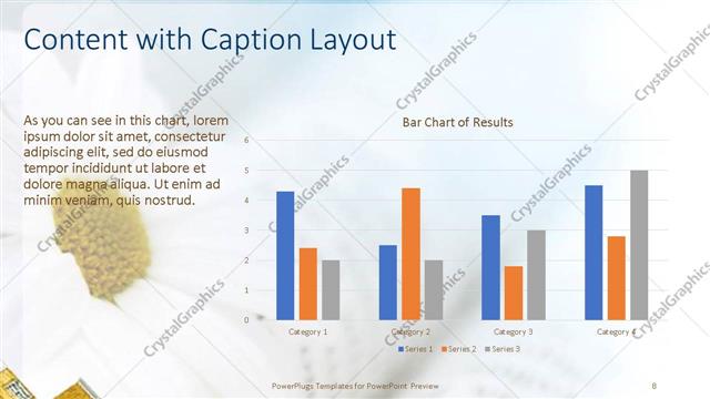 Content with Caption presentation slide layout