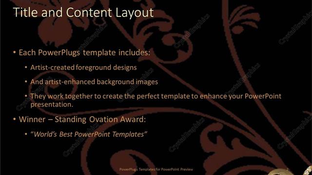 Title and Content presentation slide layout