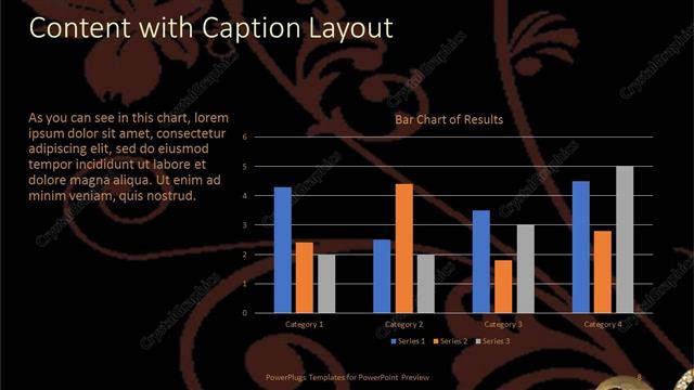 Content with Caption presentation slide layout