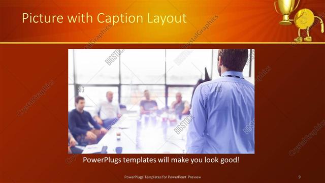 Picture with Caption presentation slide layout