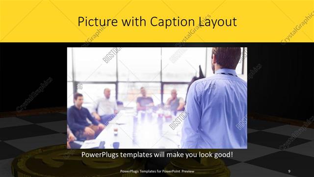Picture with Caption presentation slide layout