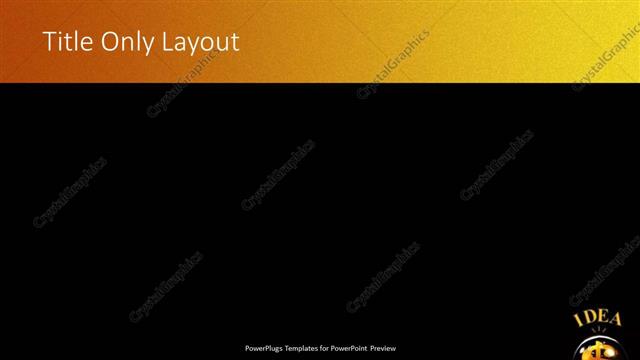 Title Only presentation slide layout