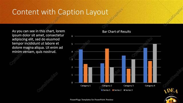 Content with Caption presentation slide layout