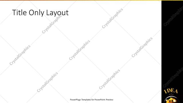 Title Only presentation slide layout