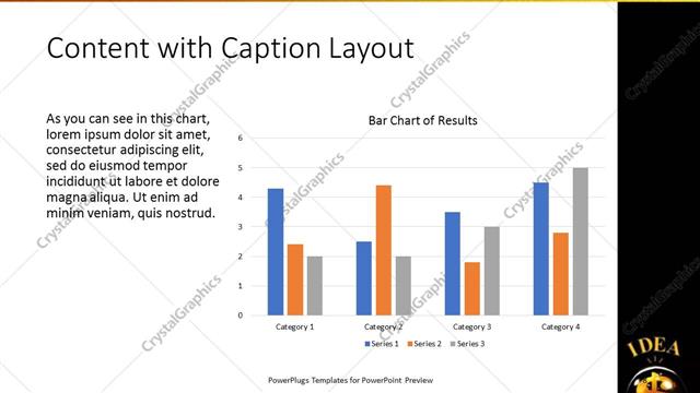 Content with Caption presentation slide layout