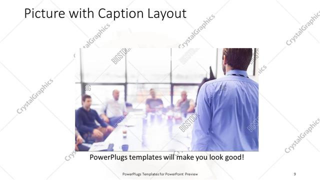 Picture with Caption presentation slide layout