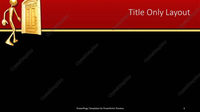 Title Only presentation slide layout