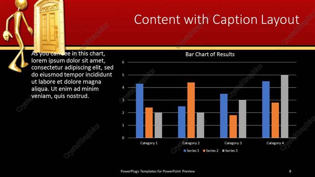 Content with Caption presentation slide layout