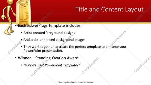Title and Content presentation slide layout