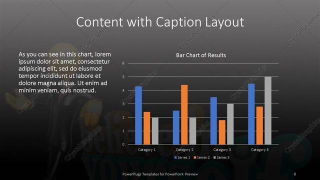 Content with Caption presentation slide layout