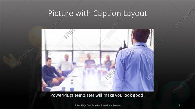 Picture with Caption presentation slide layout