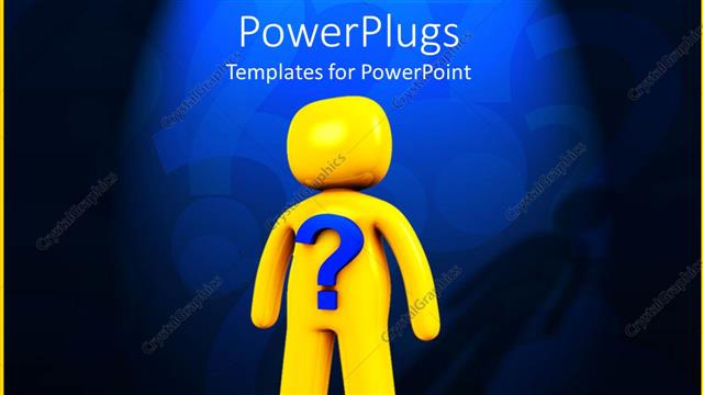  Presentation with chest - Gold figure with blue question mark on chest