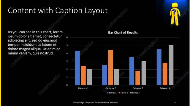 Content with Caption presentation slide layout