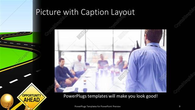 Picture with Caption presentation slide layout