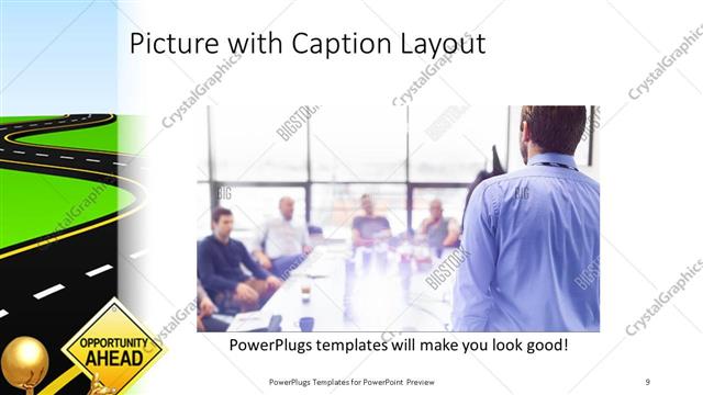 Picture with Caption presentation slide layout