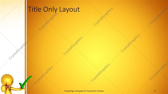 Title Only presentation slide layout