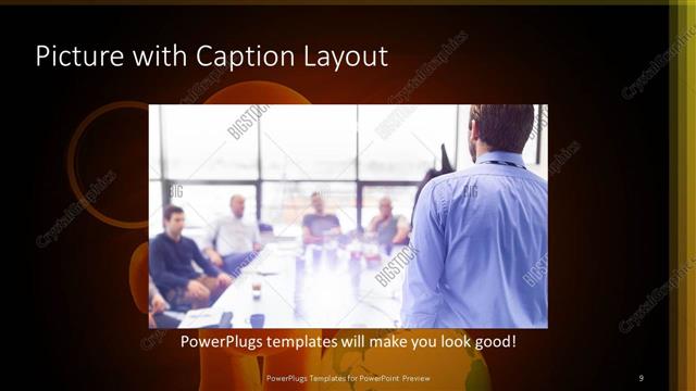 Picture with Caption presentation slide layout