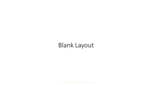 Blank presentation slide layout