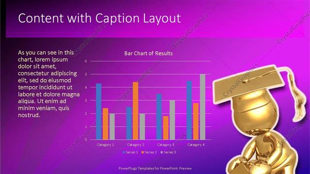Content with Caption presentation slide layout