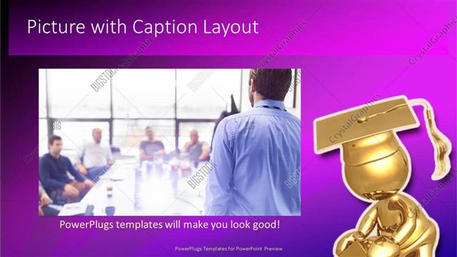 Picture with Caption presentation slide layout