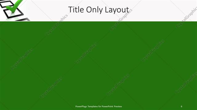 Title Only presentation slide layout