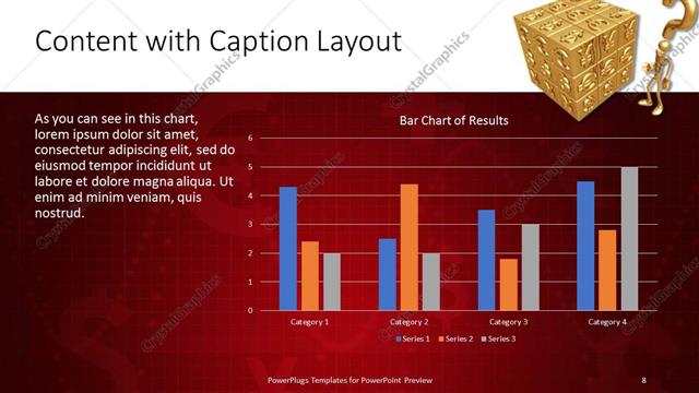 Content with Caption presentation slide layout