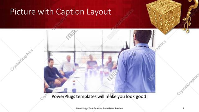 Picture with Caption presentation slide layout