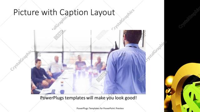 Picture with Caption presentation slide layout