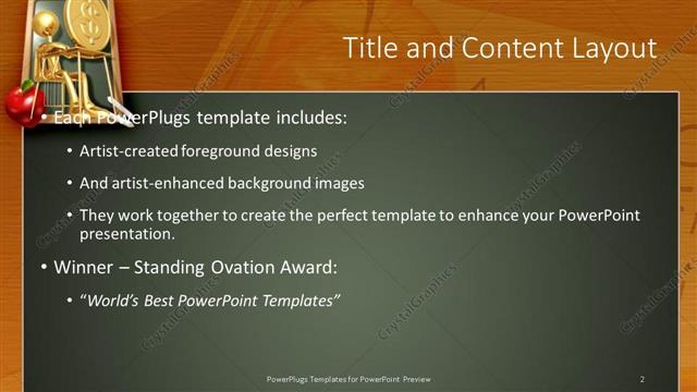 Title and Content presentation slide layout