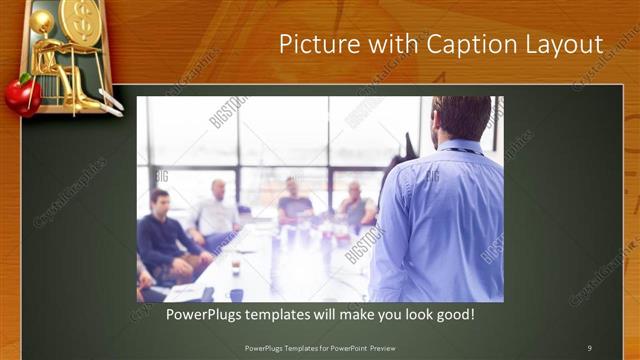 Picture with Caption presentation slide layout