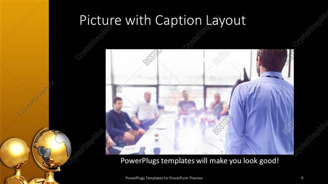 Picture with Caption presentation slide layout