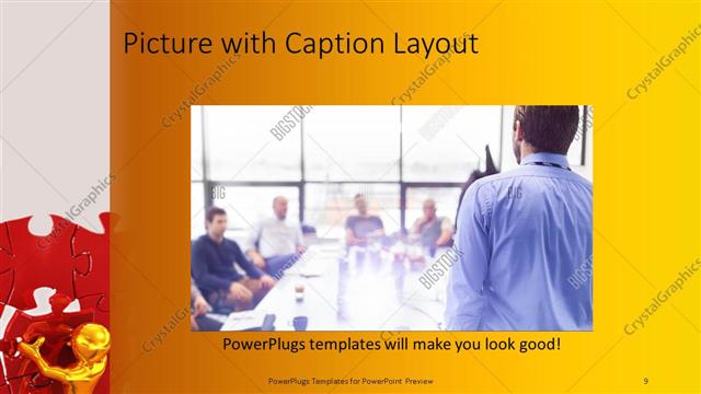 Picture with Caption presentation slide layout