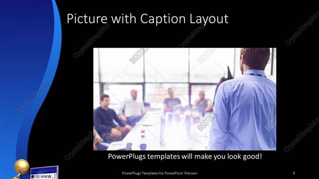 Picture with Caption presentation slide layout