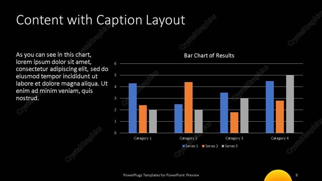 Content with Caption presentation slide layout