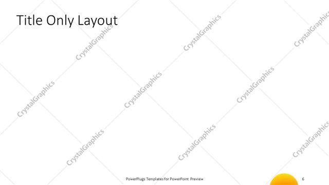 Title Only presentation slide layout