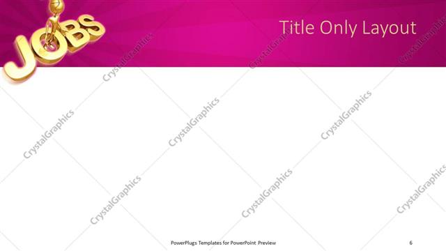 Title Only presentation slide layout