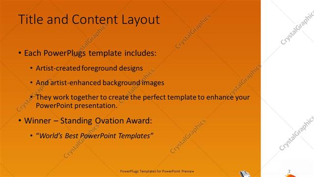 Title and Content presentation slide layout