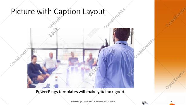 Picture with Caption presentation slide layout