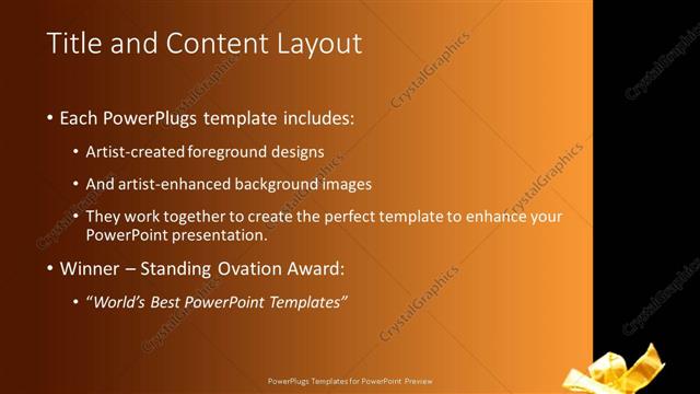 Title and Content presentation slide layout
