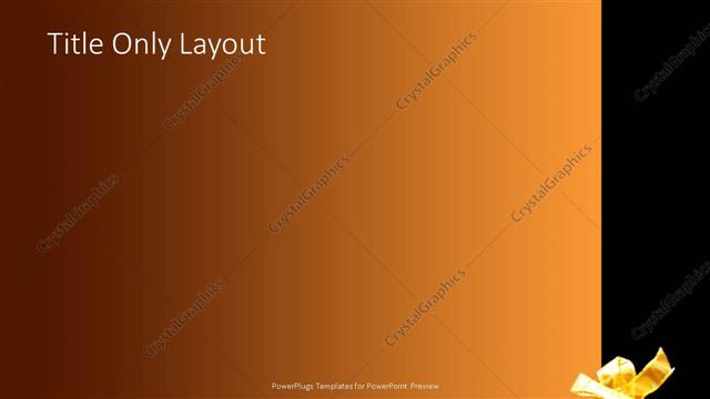 Title Only presentation slide layout