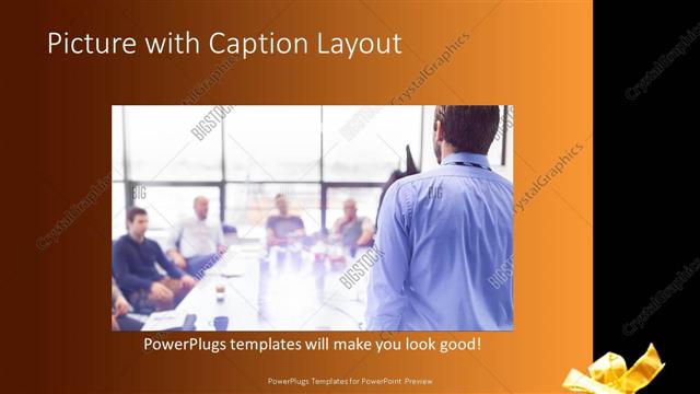 Picture with Caption presentation slide layout