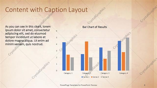 Content with Caption presentation slide layout