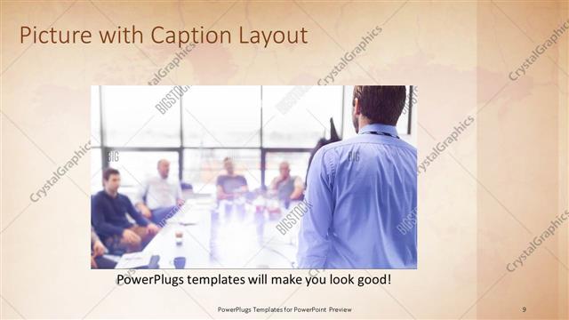 Picture with Caption presentation slide layout