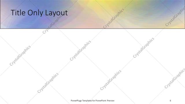 Title Only presentation slide layout