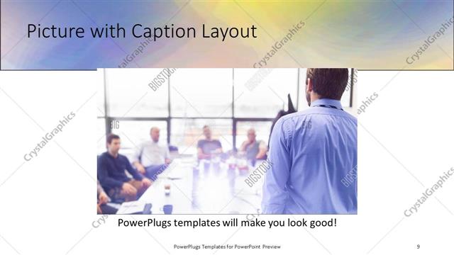 Picture with Caption presentation slide layout