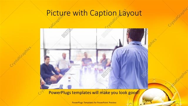 Picture with Caption presentation slide layout
