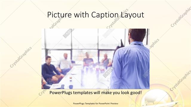 Picture with Caption presentation slide layout