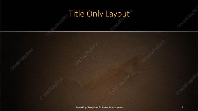 Title Only presentation slide layout