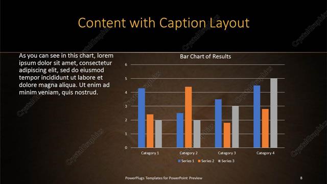 Content with Caption presentation slide layout